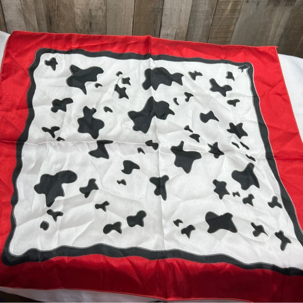 Scarf in Red, White & Black